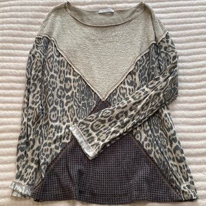 Ces Femme - Animal Print Top - Medium